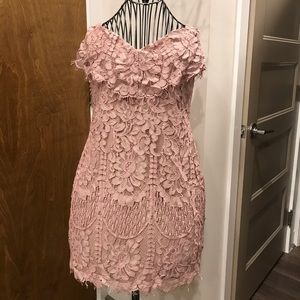 Blush party dress